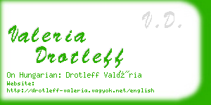 valeria drotleff business card
